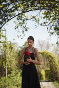 На Соломии черный сарафан в пол  #LOVE
Фото: Денис Груба
Макияж и укладка салон красоты "Руки Ножницы"