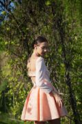 На Соломии пудровое платье с обнаженной спиной  #LOVE
Фото: Денис Груба
Макияж и укладка салон красоты "Руки Ножницы"