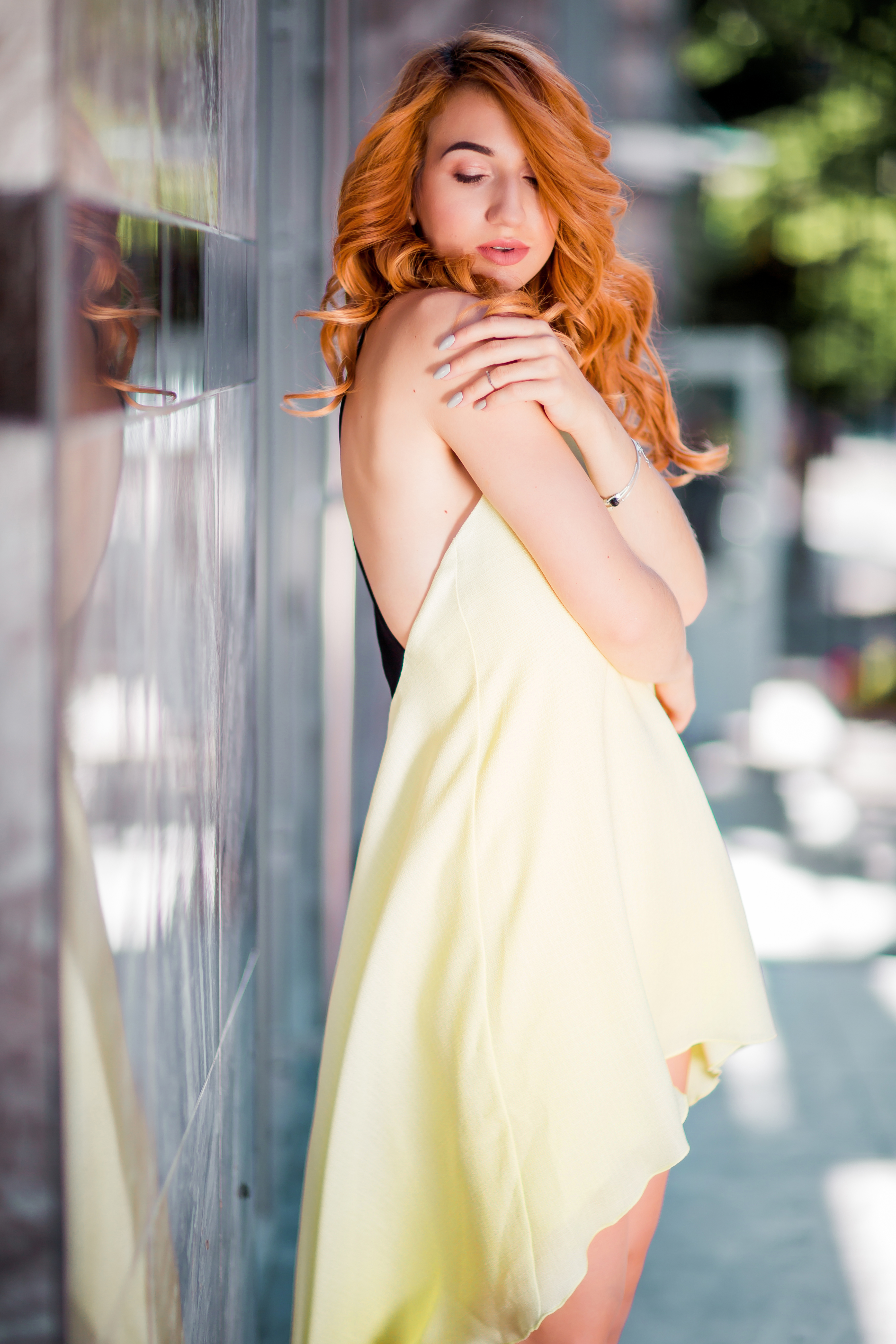 На Тані сукня жовта #LOVE Фото:Марія Ілал